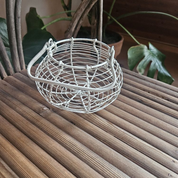 Shabby Chic Drahtkorb Salatschleuder für Deko und Garten Kaufen auf