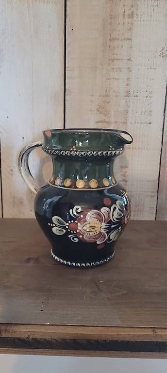 Caraffe: Keramikkaraffe floral traditionell – Usato da Biberist venduto da FarbAder 4
