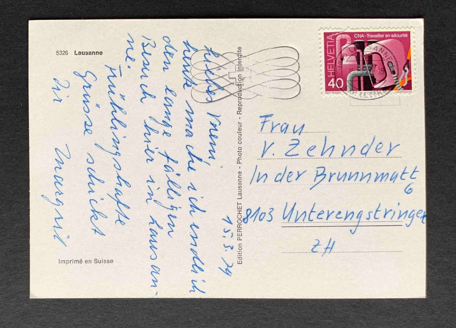 Cartoline postali: AK Lausanne – Usato da Goldau venduto da artelier1 1