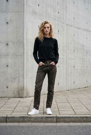 Motorrad Damen/ Herren  Lederhose braun Grösse S/46 guter Zu