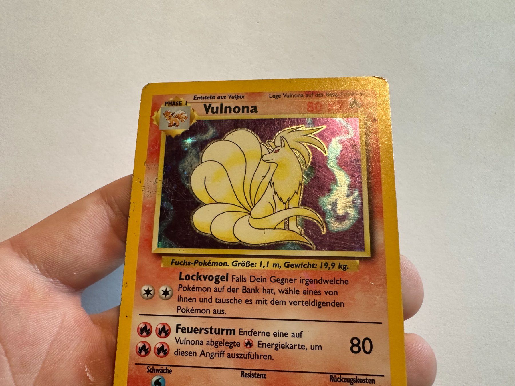 Pokémon Carte collezionabili: Vulnona holo Basis Set DE – Usato da Hagendorn venduto da Pokecollectorch 4