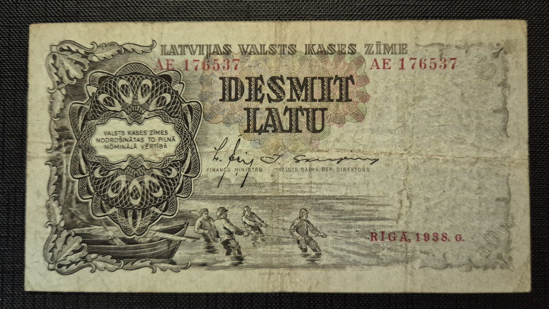 Billets de banque: 10 Latu LETTLAND 1938 – D'occasion à Zürich par brinkosos