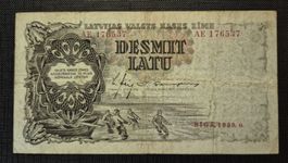 10 Latu LETTLAND 1938