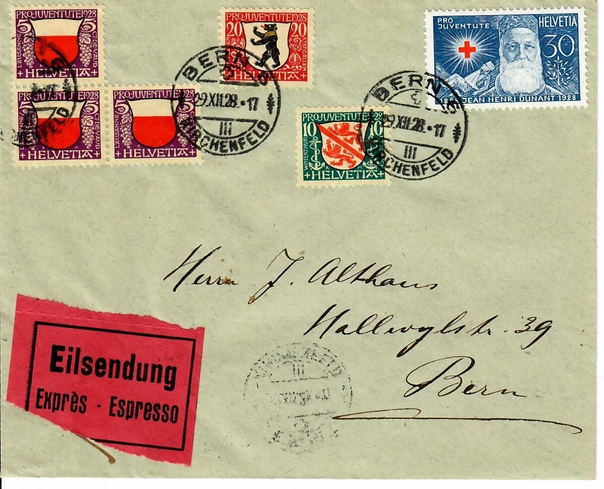 Tous les timbres: Eilsendung PJ 1928 – D'occasion à Hochdorf par Ziegel-16