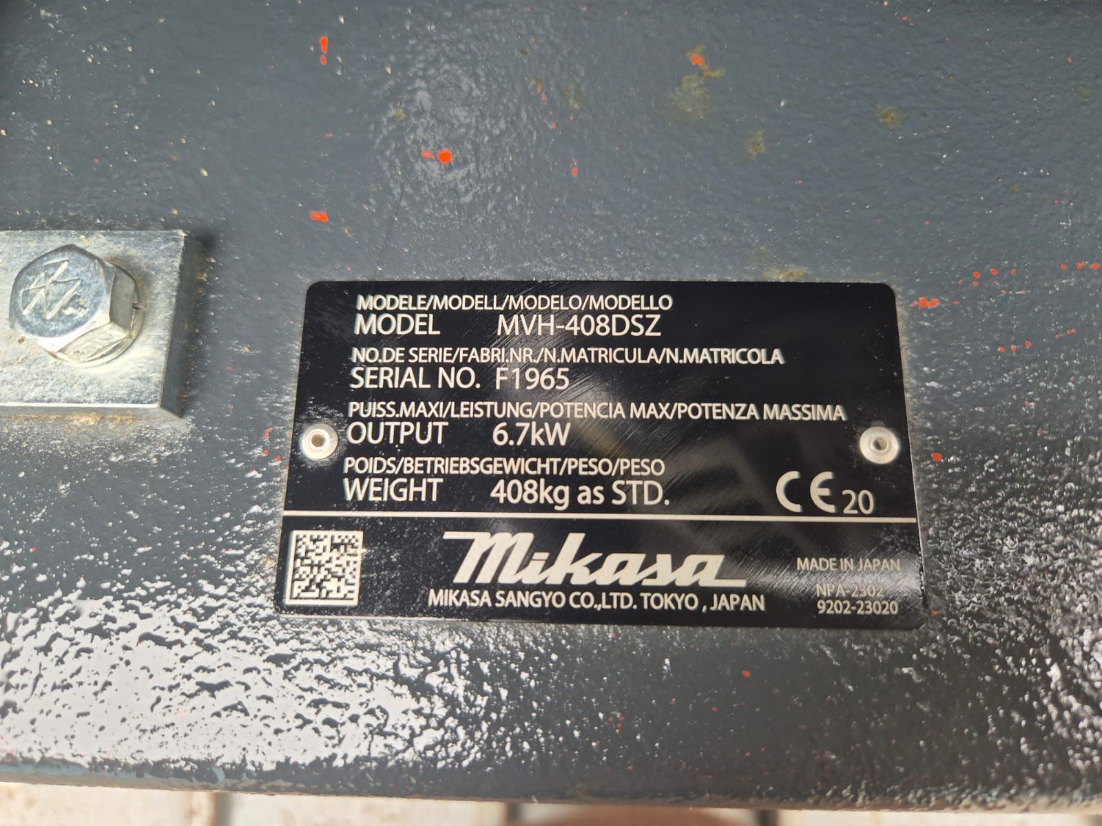 Hutter Tutte le macchine: Vibrationsplatte VH408 – Usato da recherswil venduto da balu31179 3