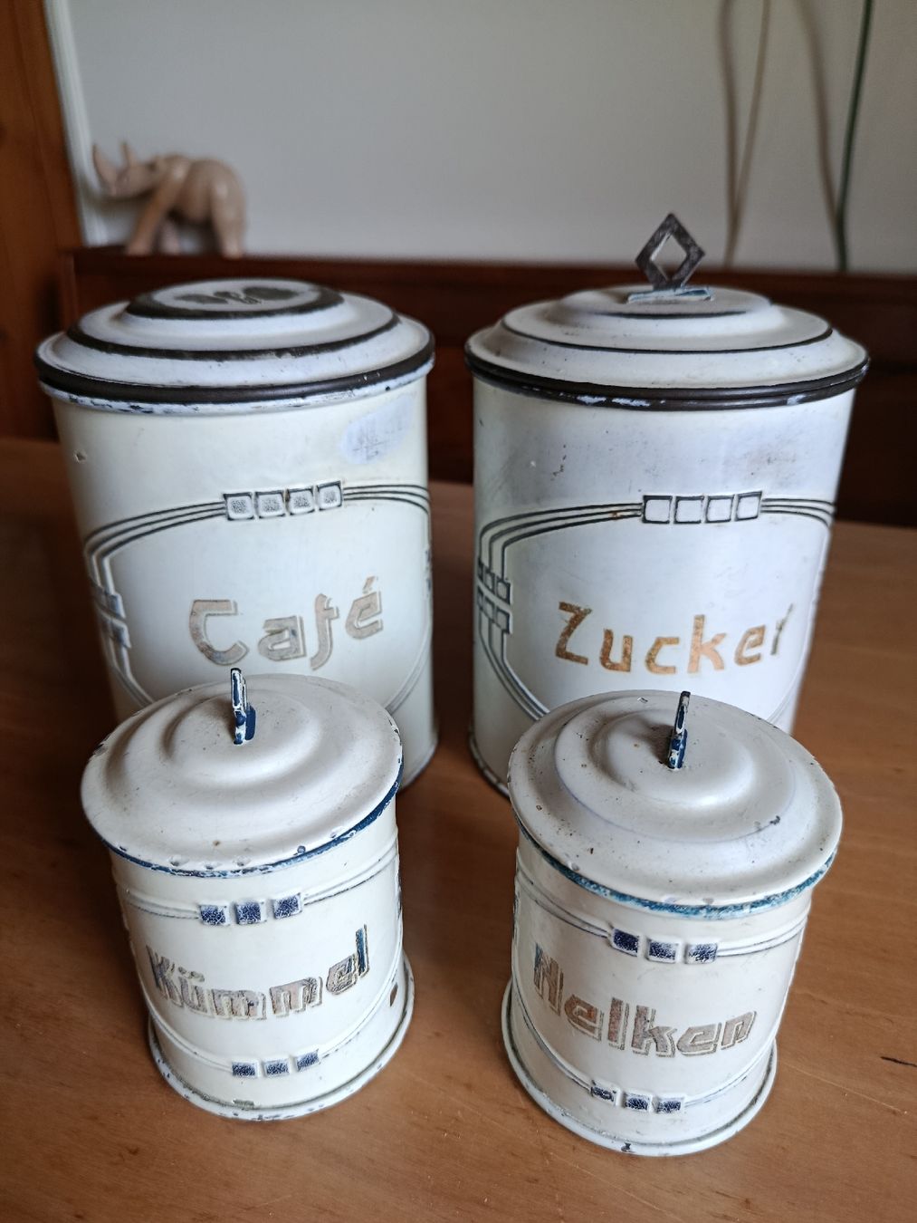 Tutte le decorazioni: Blechdosenset, Shabby Chic, Dekoration  – Usato da Oberägeri venduto da SaniBeach
