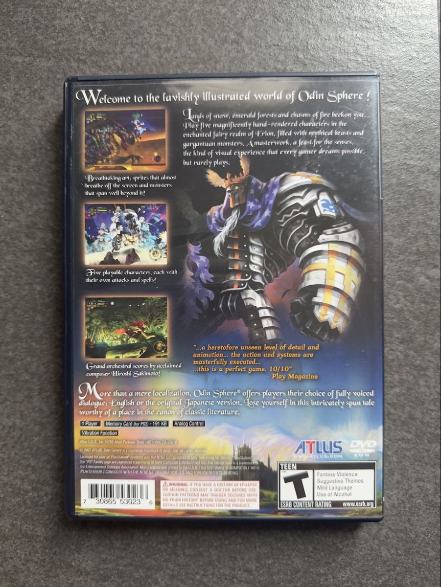 Sony Giochi: Odin Sphere PS2 NTSC – Usato da Zürich venduto da cENS0R 1