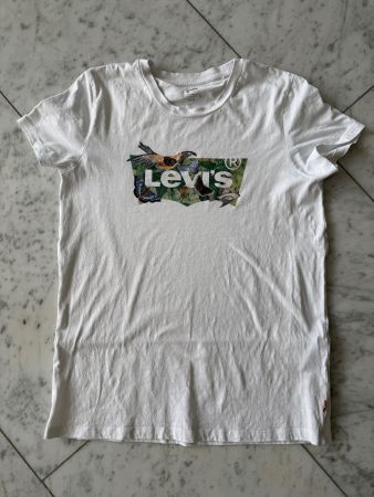 Levis Shirt weiss mit Natur Print Grösse 36