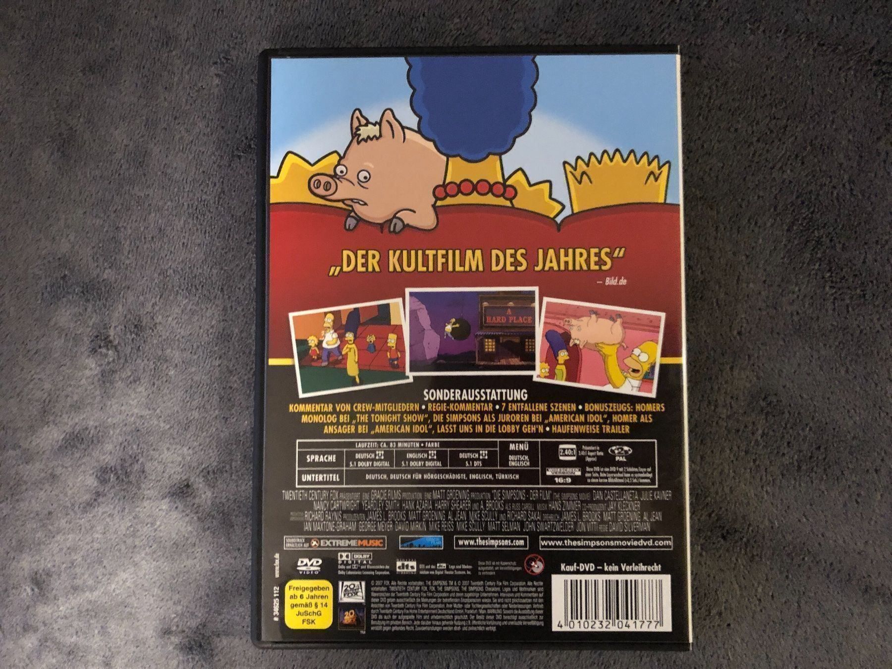 Alle DVDs: DVD Die Simpsons der Film – Gebraucht aus Regensdorf von scheissspiel 1