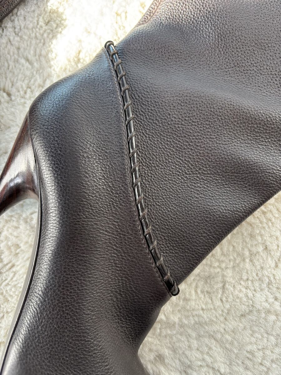 Bally Scarpe da donna: Bally Lederstiefel, Gr. 37, dunkel braun – Nuovo (secondo la descrizione) da Steinmaur venduto da aly_mhs6 2