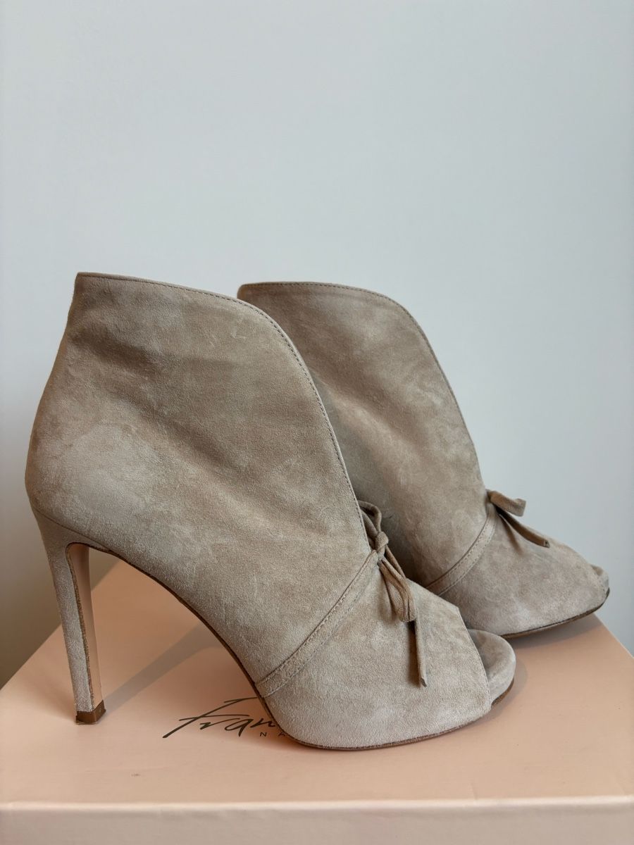 Damenschuhe: High-Heels Veloursleder beige/sand 38.5 – Neu (gemäss Beschreibung) aus Bottighofen von lwa_11686