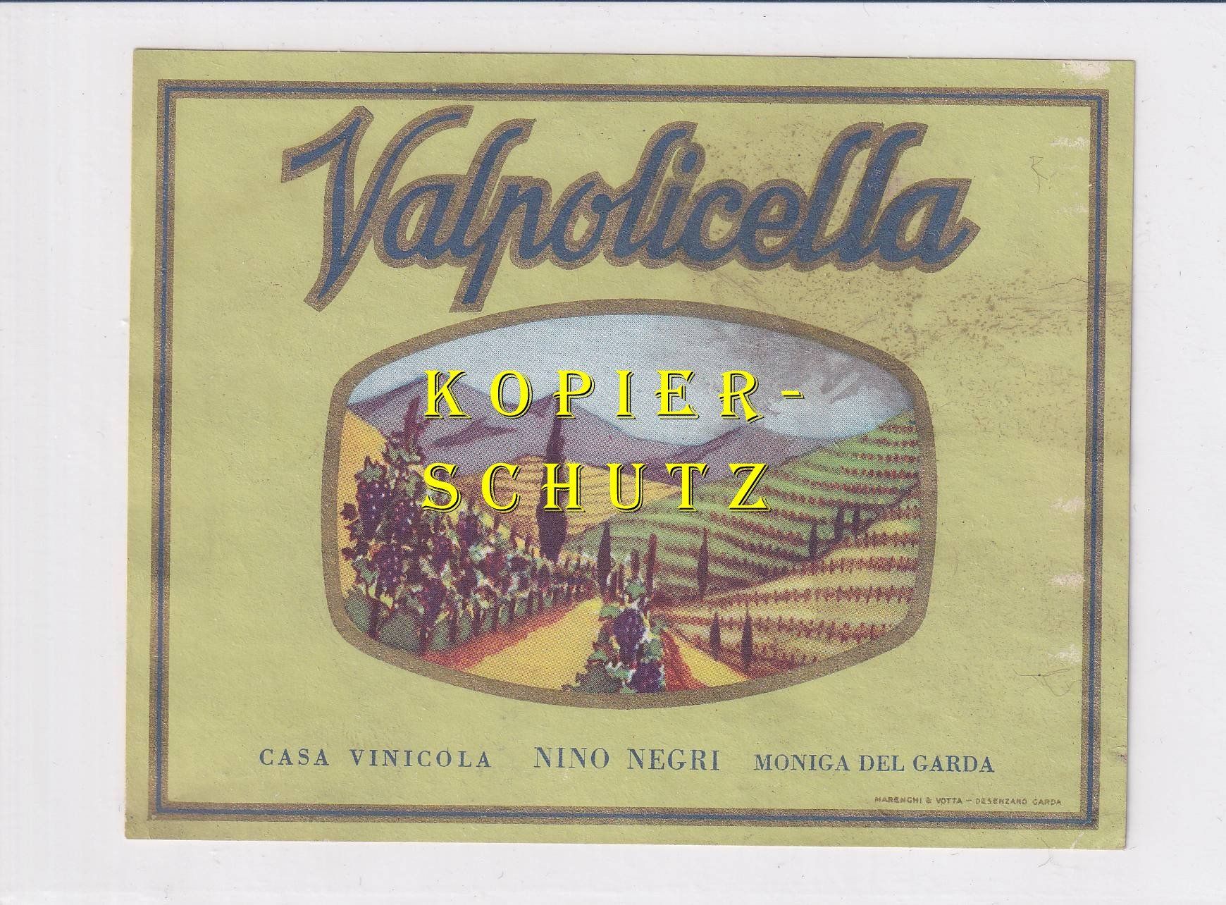 Carta: Etikette - Valpolicella /bd – Usato da Hombrechtikon venduto da Rudolf07