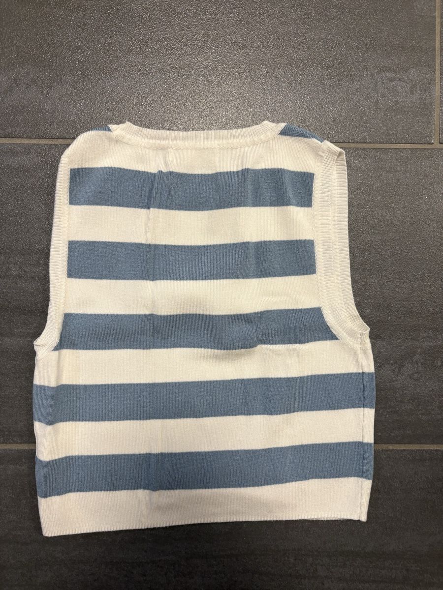 Tops: Blau weiss gestreiftes Tank Top M – D'occasion à Rümlang par svent 5