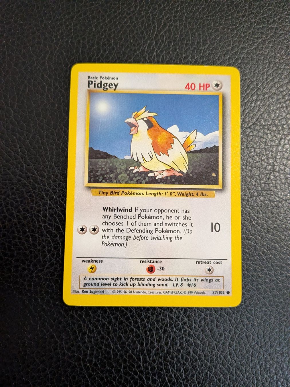 Pokémon Carte collezionabili: Base Set Pidgey 57/102 Ab 1 – Usato da Paradiso venduto da Pkmn10