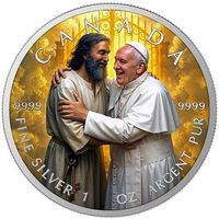 2025 Canada Farb Round Welcome Home Pabst Pope 1Unze Silber