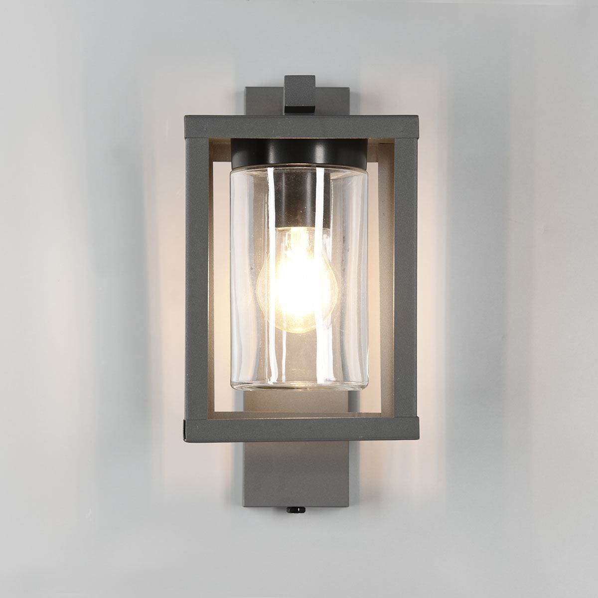 Lampade: Aussen Wandleuchte, Anthrazit, Glas – Nuovo (secondo la descrizione) da Kreuzlingen venduto da Smart-Light 1