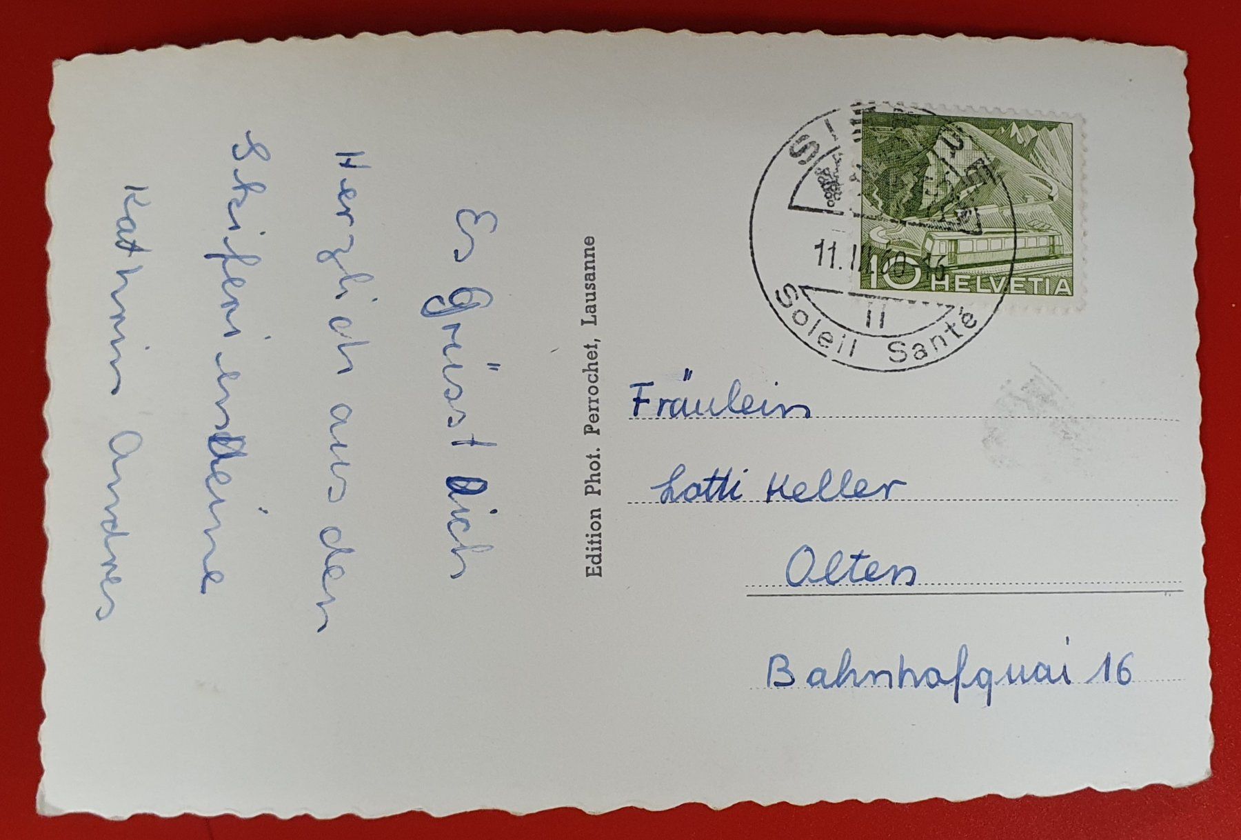 Ansichtskarten: Chippis - 1960 – Gebraucht aus Kreuzlingen von Rschweiz1 1