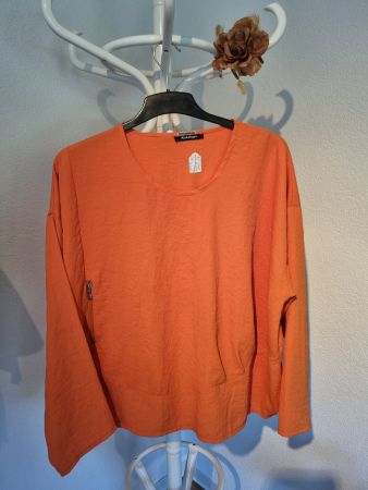 Knallorange Bluse von Niederberger Grösse L