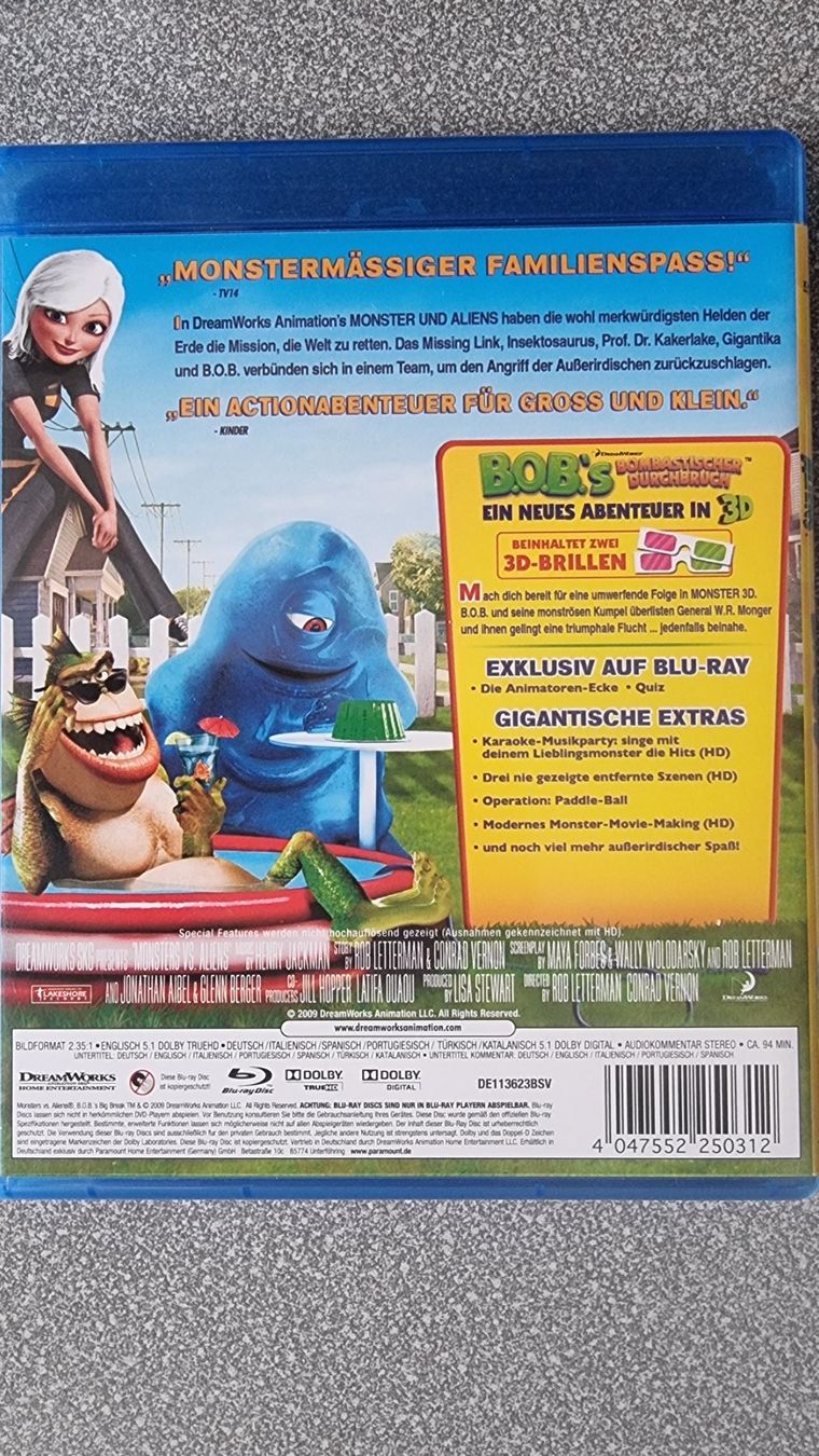 Alle DVDs: Blu Ray - Monster und Aliens – Gebraucht aus Oetwil am See von fineli2 1