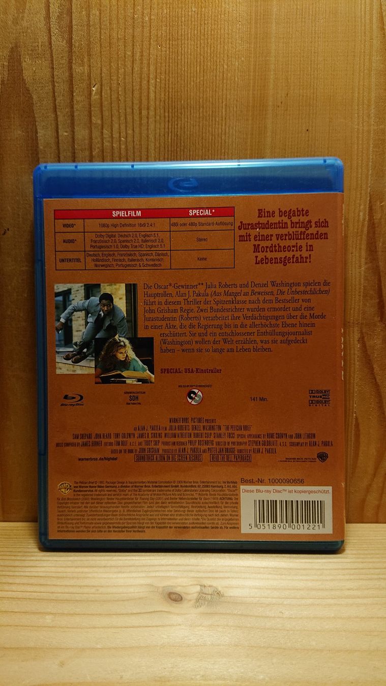 Alle DVDs: DIE AKTE Blu-Ray mit Denzel Washington und Julia Roberts – Gebraucht aus Wilderswil von Exebub 1