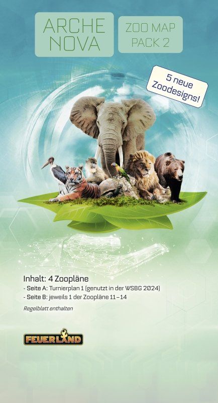 Giochi: Erweiterung Arche Nova Zoo Map Pack 2 DE – Nuovo e nell'imballaggio originale da Uster venduto da Ludit