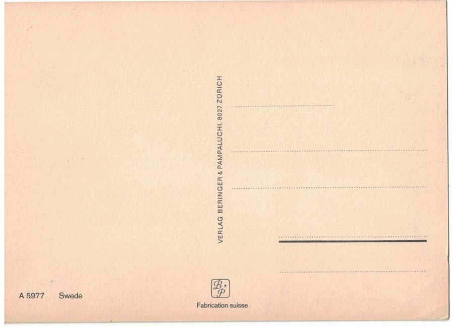 Cartoline postali: Swede, geschätzt 1970 – Usato da Frauenfeld venduto da POML 1