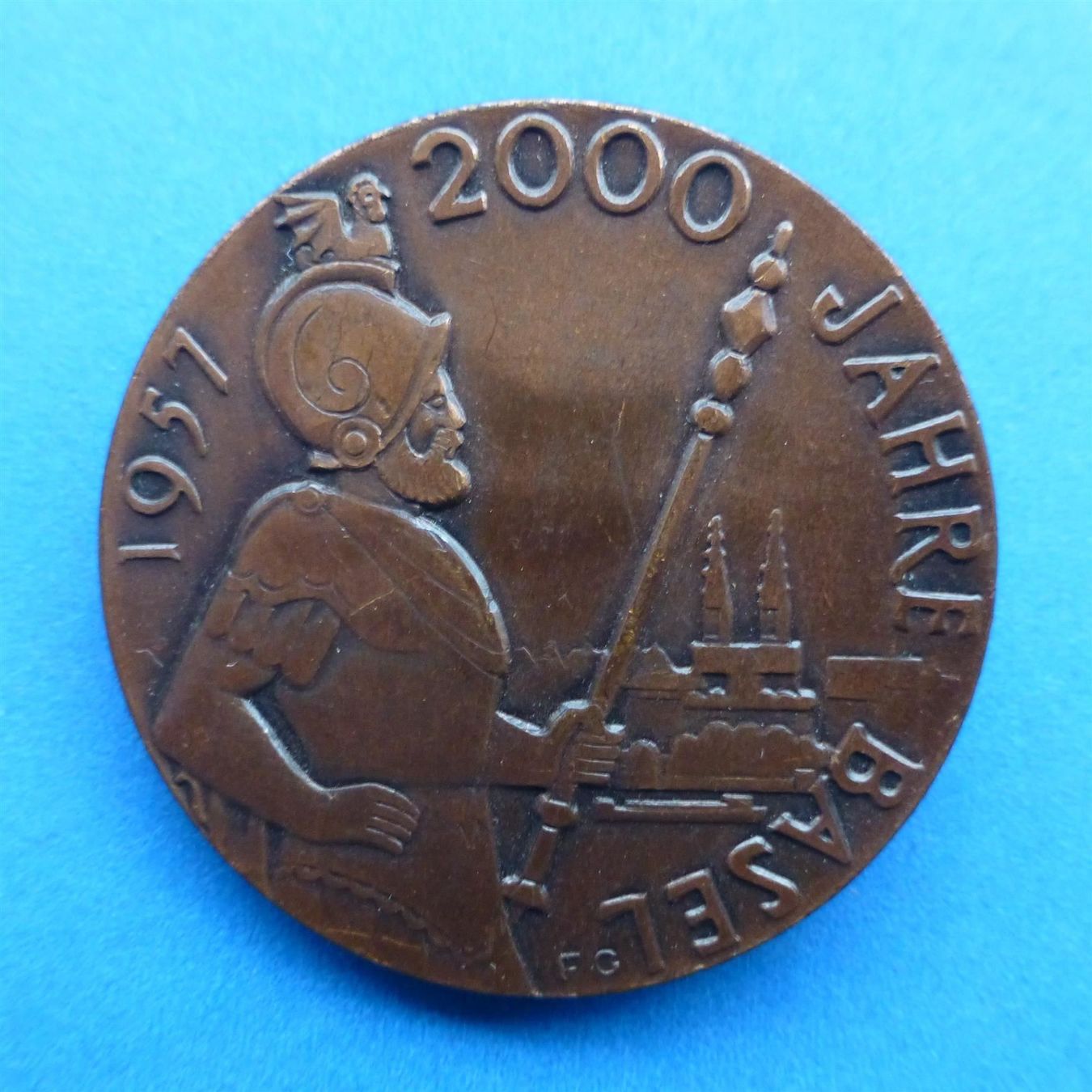 Medaillen: Medaille 2000 Jahre Basel, 1957 – Gebraucht aus Basel von Falconis