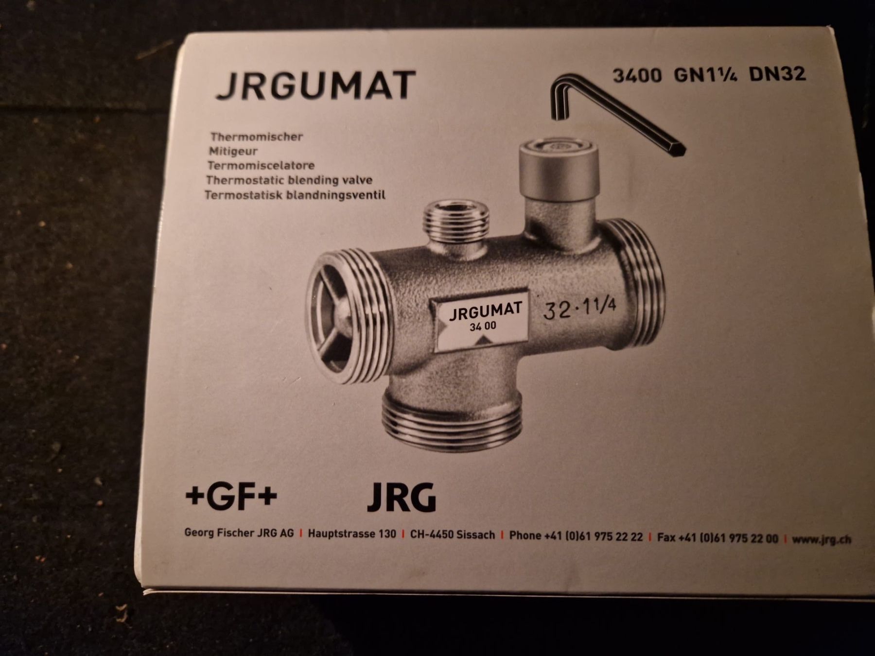 Rubinetteria: JRGUMAT 3400 GN1 1/4 DN32 - Qualité Sup – Nuovo e nell'imballaggio originale da Zürich venduto da Tissem