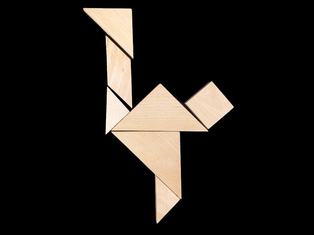 Puzzles: Holzpuzzle "Tangram", 7 Teile – Gebraucht aus Hünenberg von Restwert_Zug 2