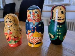 Matroschka Puppen 5-teilig, handbemalt guter Zustand