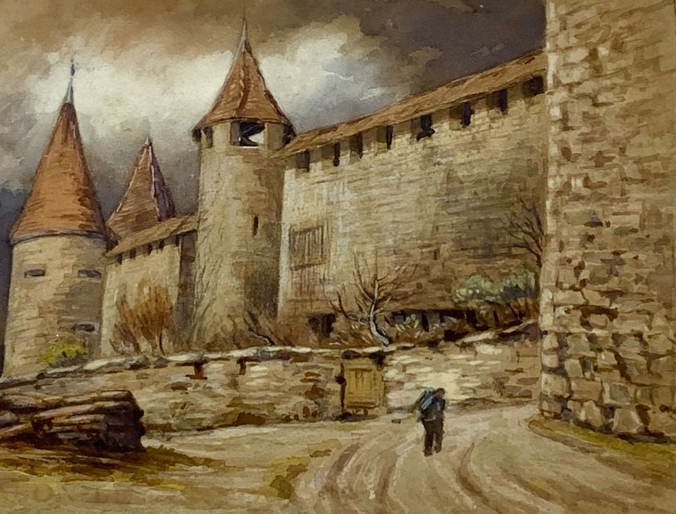 Gustav Adolf Gamper (18731948) Aquarell Wegszene Kaufen auf Ricardo