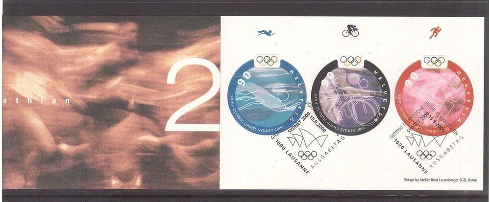 Tous les timbres: Olympiade Sydney 2000 Markenheft 3x90 – D'occasion à Rheinau par loxis
