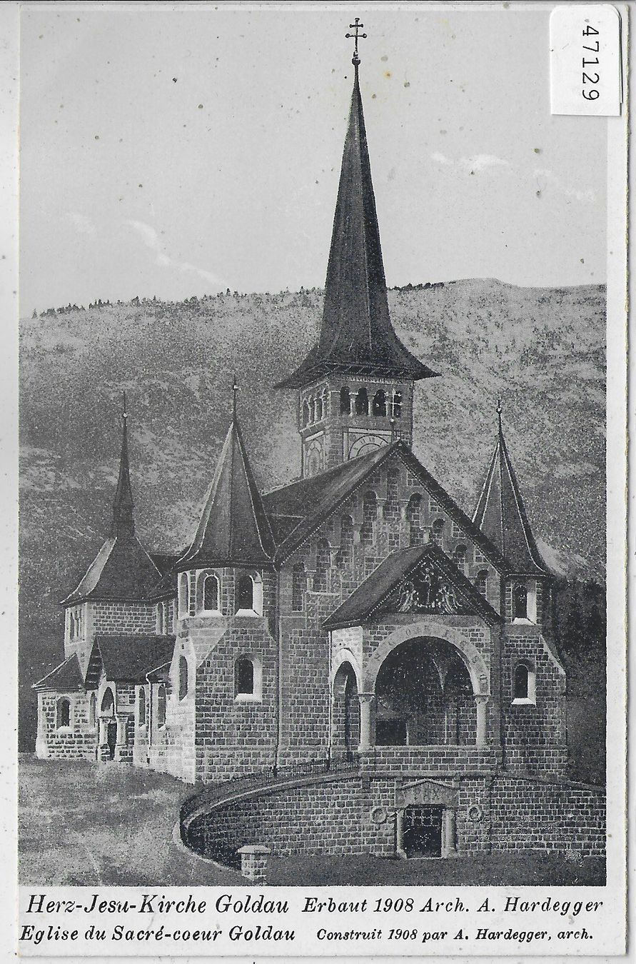 Cartes postales: Herz-Jesu-Kirche - Goldau – D'occasion à Ettingen par Kartenplanet
