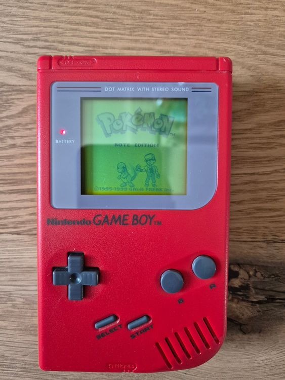 Nintendo Game Boy Classic Rot mit Pokémon Rote Edition! (Gebraucht) in ...