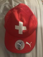 Puma Kappe Schweiz rot UBS Logo neu mit Etikette 