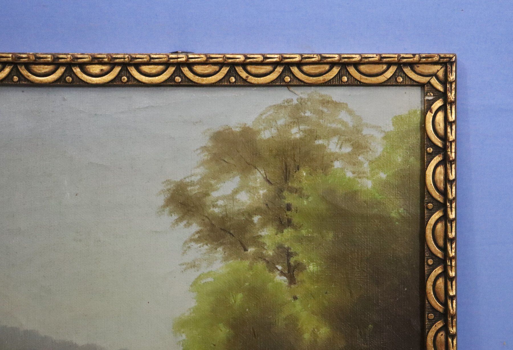 Tableaux: Wildbach, Oel auf Karton, rechts unleserlich monogrammiert – Neuf (Voir description) à Zug par Kunst-Fundgrube 9