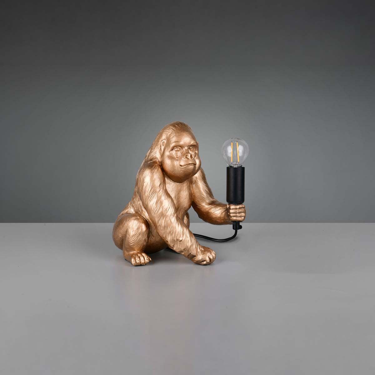 Lampade: Tischleuchte, Gold, Affe, 23 cm Höhe – Nuovo (secondo la descrizione) da Kreuzlingen venduto da Smart-Light 1