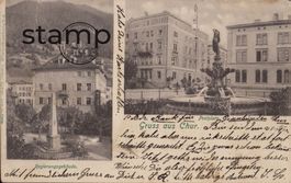 TOP 1902 AK Chur - Regierungsgebäude - Postplatz _ Rarität