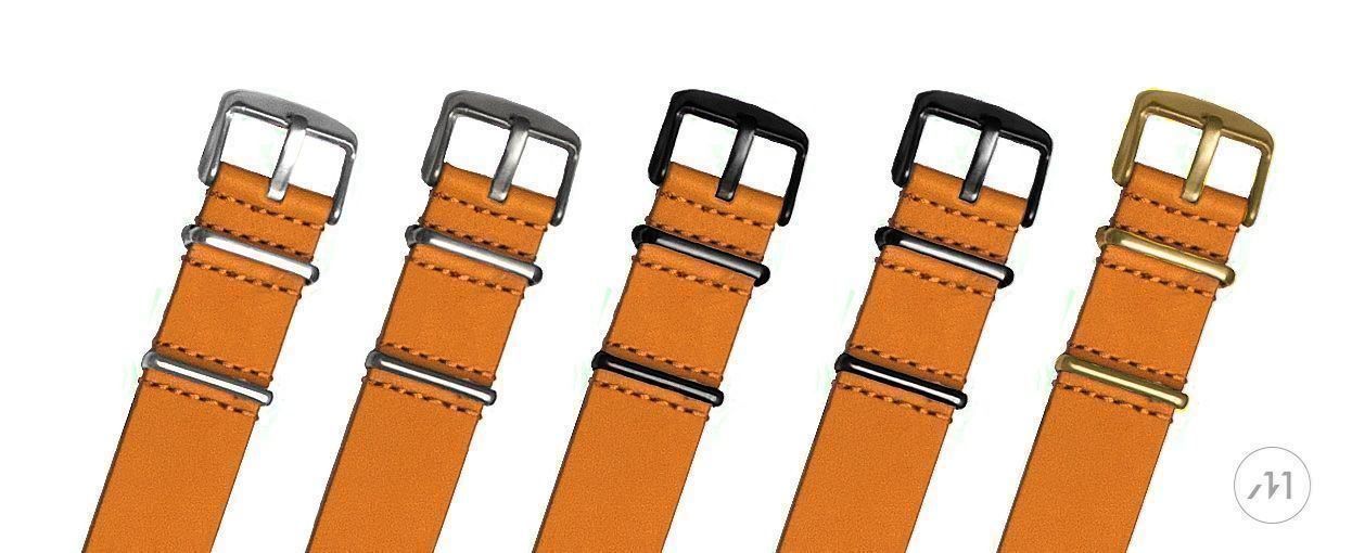 Bracciali & Braccialetti: 20.00mm NATO cuir Lederarmbanduhr|Black – Nuovo e nell'imballaggio originale da Ligerz venduto da micla.shop 1