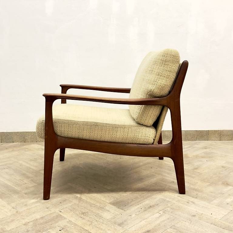 Poltrone: Mid Century teak Easy Chairs by Eugen Schmidt – Usato da basel venduto da vintory.ch 2