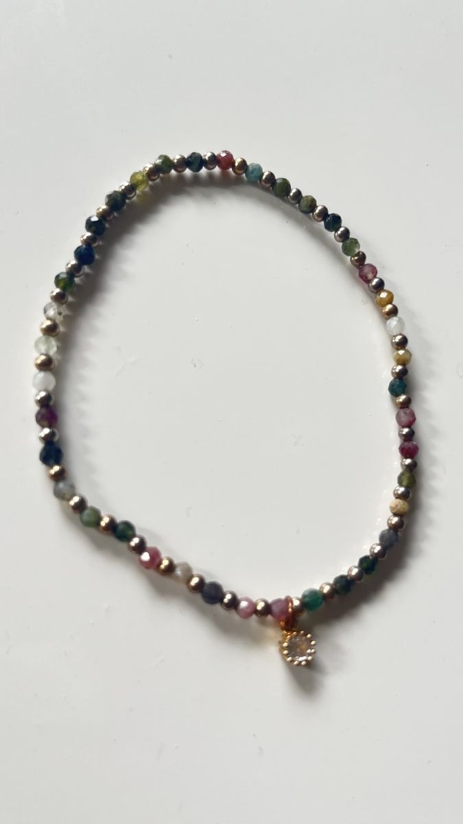 Bracciali & Braccialetti: Elastisches Turmalin-Fussketchen – Usato da Davos Platz venduto da Infinity795 2
