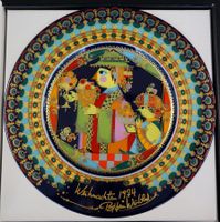 Rosenthal Weihnachtsteller 1974 Björn Wiinblad