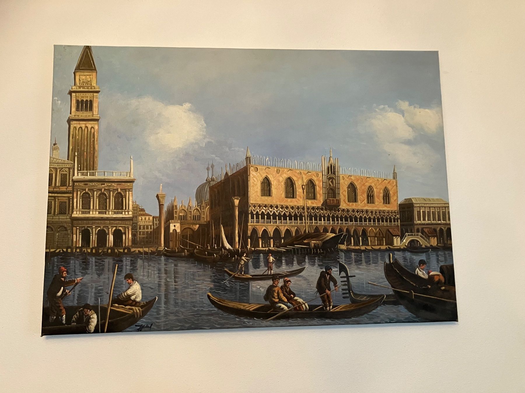 Dipinti: VENEDIG BILD DOGENPALAST ÖLBILD – Usato da Luterbach venduto da fink4500 1