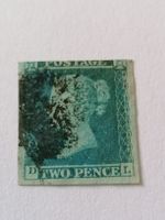 Two pence blue 1841, Platte 4 