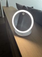 LED Cosmetic Mirror Round White Like New Condition