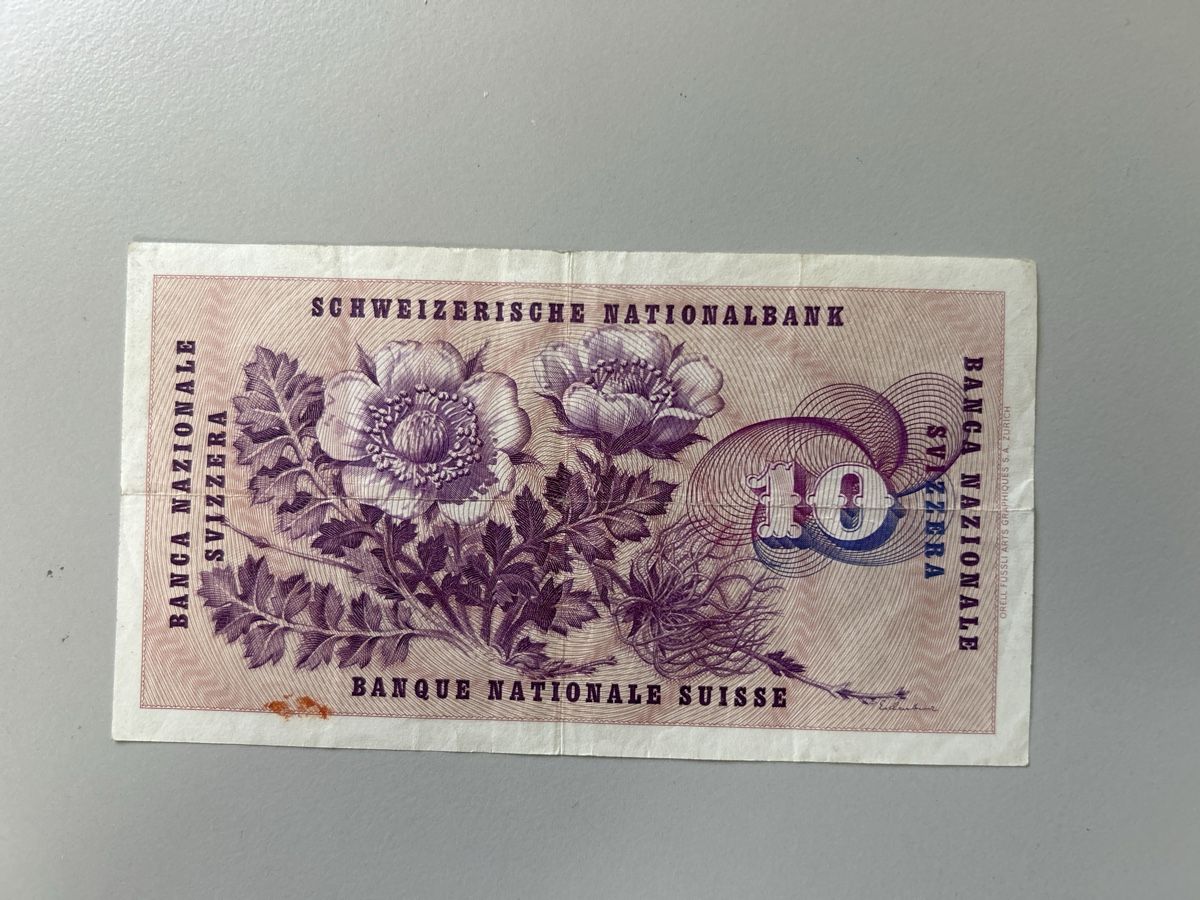 Banconote: 10 Fr. Banknote 1960 – Usato da Sattel venduto da usch6417 1