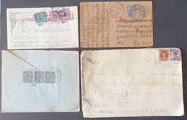 INDIA: Des pièces postales des années 1894 à 1943