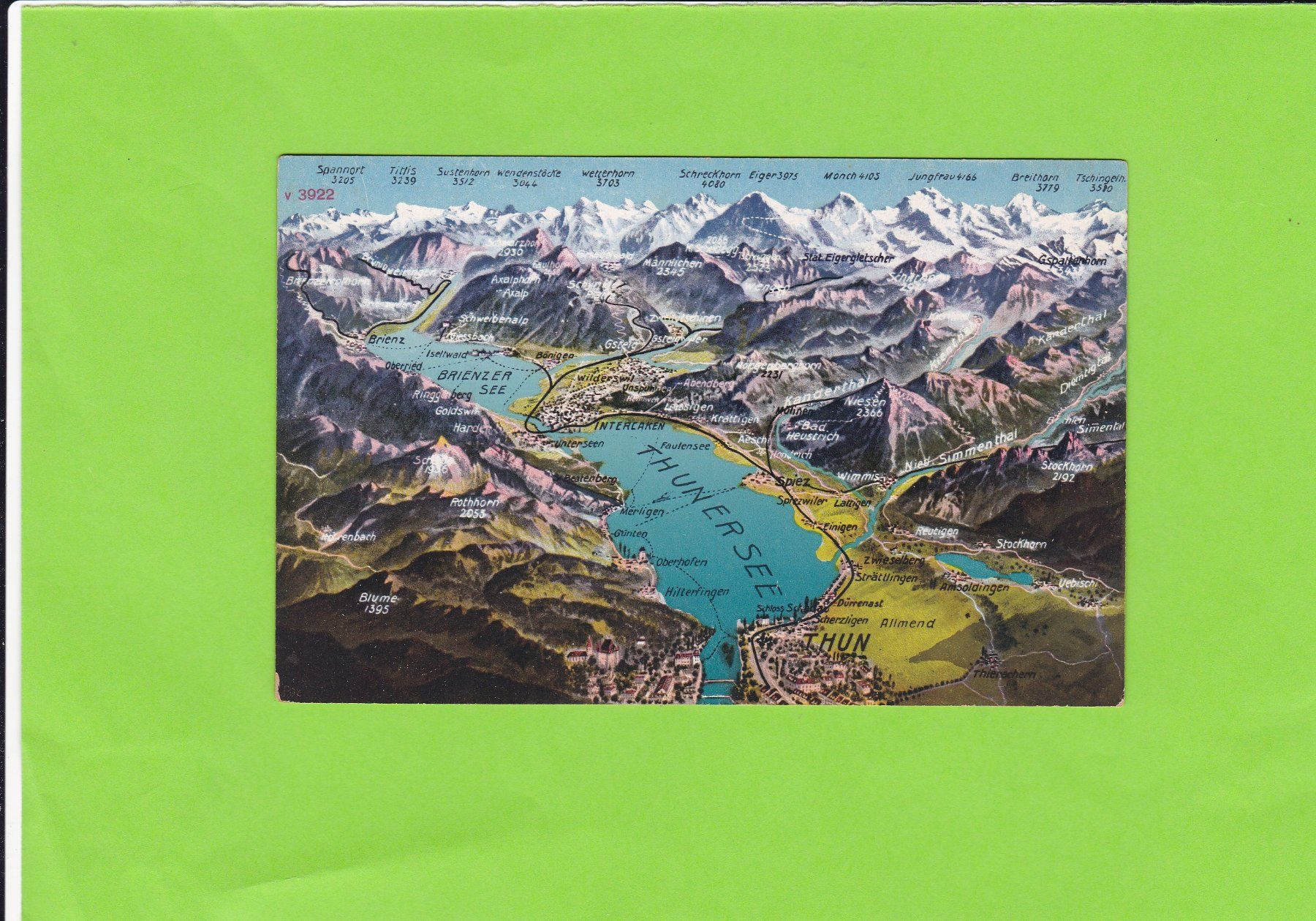 Cartes postales: Panorama Thunersee – D'occasion à St. Peterzell par neckertal