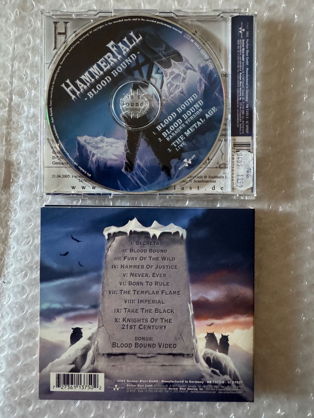 CD: HammerFall - Chapter V & CD Single Auskopplung - Blood Bound – Nuovo e nell'imballaggio originale da Duggingen venduto da Kisha010 3