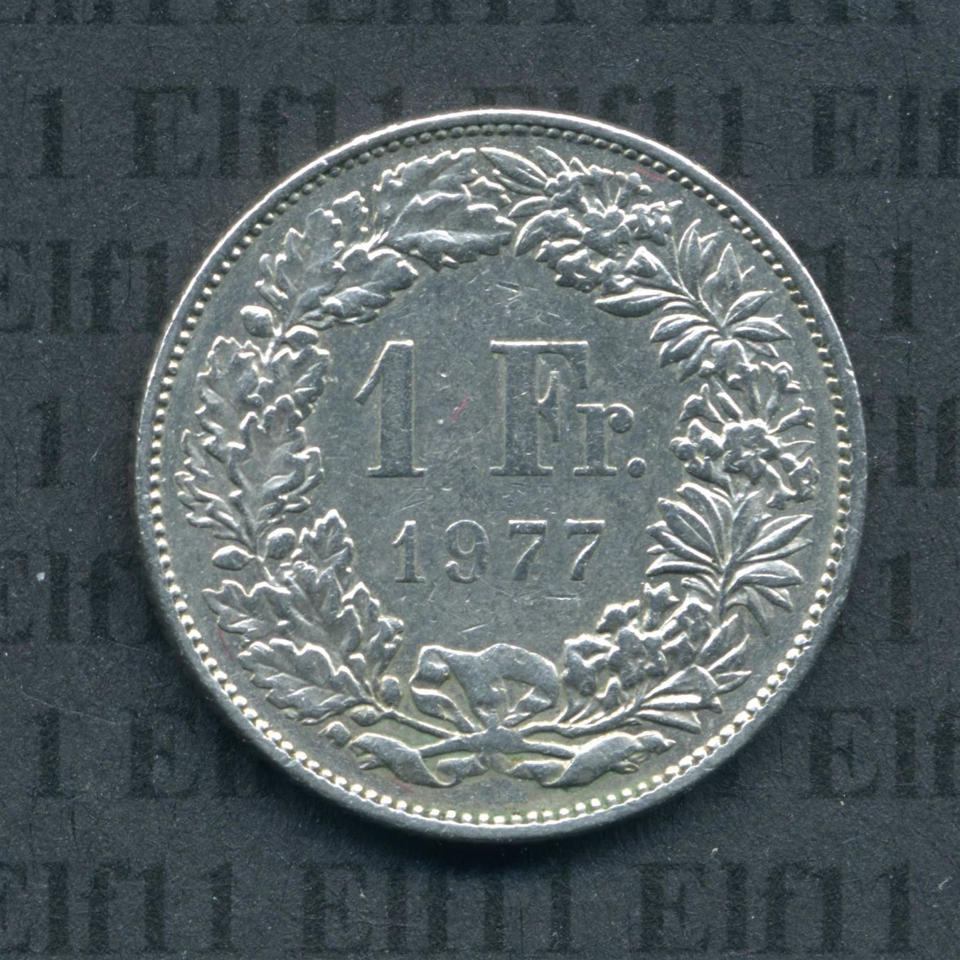 Tutti le monete: CHF___1.00 1977 -vz 1 Franken – Usato da Widnau venduto da Elf11